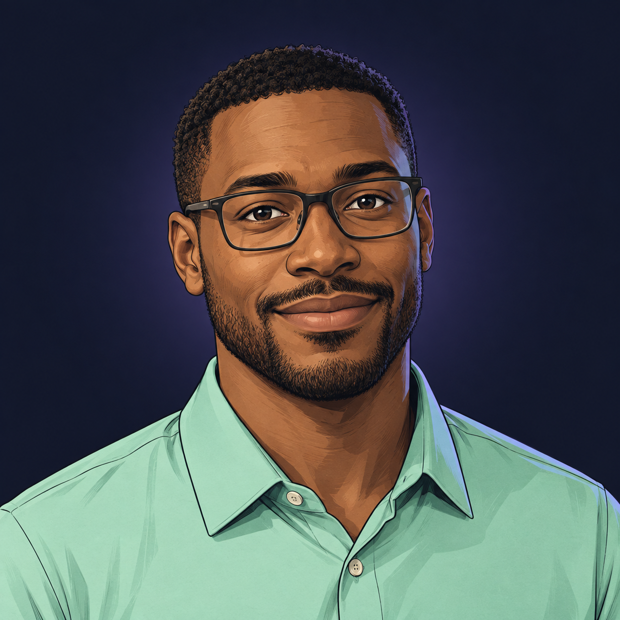 Comic portrait of Theo